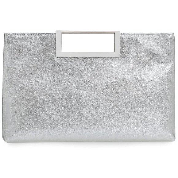 CHARMING TAILOR Fashion PU Leather Handbag Stylish Women , Silver - Picture 1 of 7